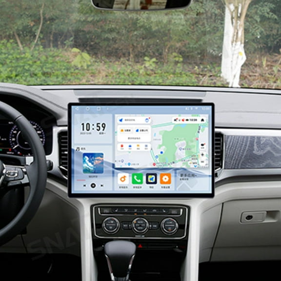 SNATEEN 13.3 inch Carplay Screen/Radio/Multimedia Player for Volkswagen Touron 2021 2022 Models Universal Car Navigation/GPS Upgrade Headunit Android Display 1080P Touch Screen Replace System