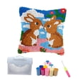 thumbnail image 1 of Garende Latch Hook Cushion Cover DIY Home Decor Bunny Pattern for Adults Sofa Decor Pre Style B, 1 of 8