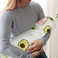 thumbnail image 4 of Picia Avocado of a Hear Pattern Baby Soft Dot Blanket with Silky Satin Backing Baby Gifts for Boys and Girls (30" x 40"), 4 of 9