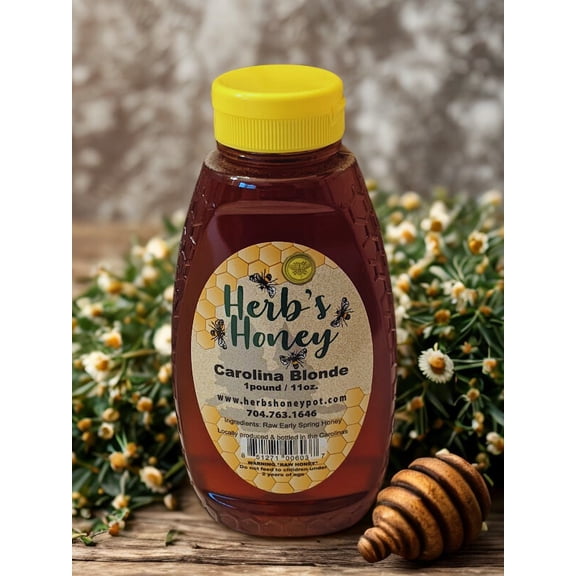Carolina Blonde - Early Spring Raw Honey 1lb.