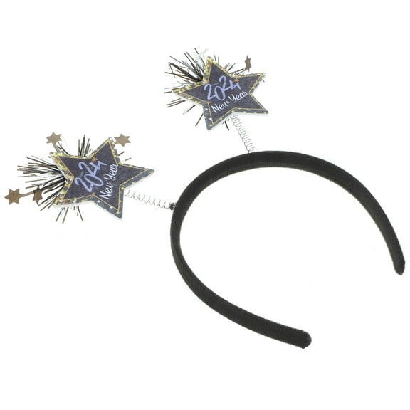 LABSERRON 1Pack New Year Party Hair Accessory Headband Star Shaped Pattern Non Woven Fabric Plastic Photo Prop For Women