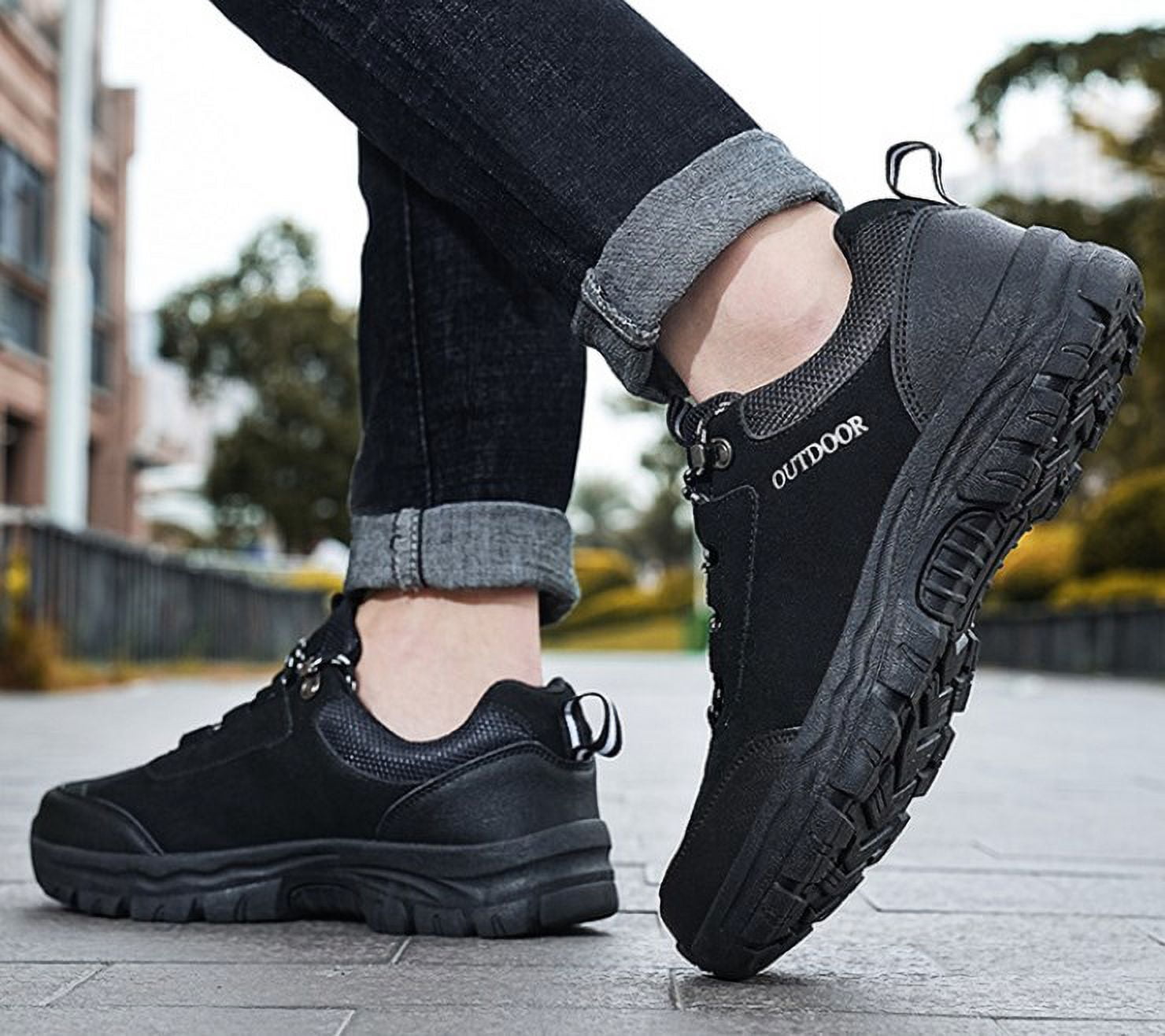 Men's Outdoor Hiking  Shoes,Waterproof Trailing Trekking Walking Shoe,Non Slip Comfortable Hike Climbing Sneakers