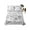 Black, variant on Gray Botanical King Size Flat Sheet, Wrinkleproof & Fadeproof Cooling Flat Bed Sheet Only, Watercolor Spring Floral Summer Breathable Soft Bedding Top Sheets 105 x 98 Inches