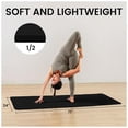 thumbnail image 2 of Fitvids 1/2-Inch Thick High Density Exercise Yoga Mat with Carrying Strap, Midnight, 2 of 7
