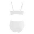 thumbnail image 5 of Xijirk Tankini Swimsuits for Women,High Waist Bikini Sporty Two Piece with Athletic Tankini Top and High Waisted Supportive Bottom Swimsuit for Swimming Training,Womens Swimsuits,White,M, 5 of 5