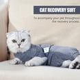 thumbnail image 6 of MIXFEER Pet Recovery Suit Four Legs Abdominal Wound Jacket for Cats, 6 of 7