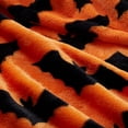 thumbnail image 2 of Ultra Soft & Plush Autumn & Halloween Chic Themed Oversized Accent Throw Blankets - Assorted Styles (Bats), 2 of 4