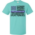 thumbnail image 3 of Inktastic Epilepsy Awareness Purple Ribbons and Flag T-Shirt, 3 of 5