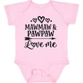 thumbnail image 3 of Inktastic Mawmaw and Pawpaw Love Me Girls Baby Bodysuit, 3 of 5