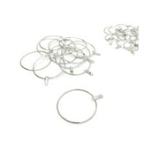 Blue Moon Beads Silver Metal Hoop Earrings for DIY Jewelry Making, 38 Piece-Unisex, Adult