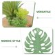 thumbnail image 3 of Houderco 2Ud Planta Artificial Monstera Decorativa Verde Con Material De Resina Para Y Oficina, 3 of 7