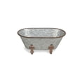 thumbnail image 4 of Decoración de bañera Cheungs Lavande, metal, flor de lis, grande, galvanizada, 4 of 6