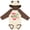 Natural & Brown w Ears, variant on Inktastic Who Needs Santa when I Have Mimi Boys or Girls Long Sleeve Baby Bodysuit