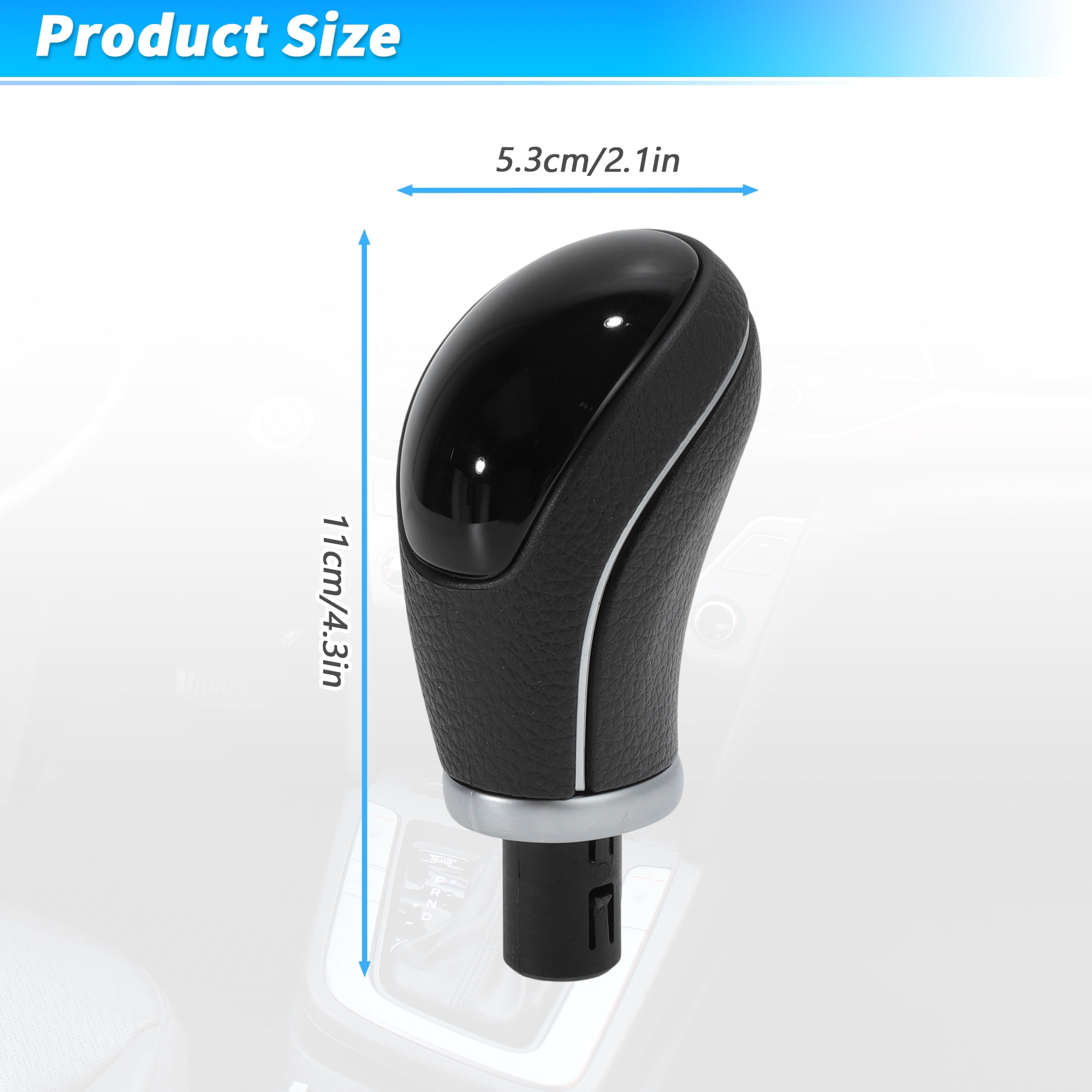 Unique Bargains Gear Shift Knob Handle for Hyundai Elantra 2014-2016 No.467204V300 Shift Gear Lever Knob Gearstick Gaiter Boot Cover for Hyundai Elantra Gt 2013-2017