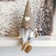 thumbnail image 2 of 2 Pcs Gnomes Plush Bar Decor, Handmade Swedish Gnomes Gifts for Home Kitchen Coffee Station Table Shelf Decor (Brown), 2 of 4
