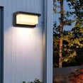 thumbnail image 1 of Farolillos de pared al aire libre con sensor de actualización, accesorio de iluminación para porche de pared exterior, lámpara de montaje en pared neg Estilo 4 Macarena luz de pared al aire libre del sensor, 1 of 8