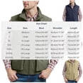 thumbnail image 4 of Big & Tall Men's Sleeveless Utility Fishing Vest Mesh Liner Stand Collar Full Zip Cargo Workwear Jacket for Hiking Travel Quick Dry Lightweight Solid Color, 4 of 8