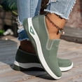 thumbnail image 6 of BRGZLK Womens Sneakers 2026 Trendy Woven Wide Arch Support Mesh Breathable Soft Sole Shoes Casual Comfortable Walking Sports Shoes Army Green 6, 6 of 7