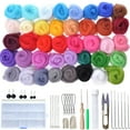 thumbnail image 2 of 1 Set 40 Colors Wool Felt Needles Tools Needle Felting Mat Starter DIY Kit Gifts 40 Colors Portable High Quality Needle Felting DIY Gifts Wool Felt Needles Tools Kit Accessories, 2 of 8