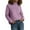 Purple, variant on Wdgfv Breathable Women's Pullover Elegant Winter High Neck Knitted Pullover Sweater Long Sleeve Rolled Edge Turtleneck Top For Cozy