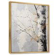 thumbnail image 2 of Designart "Abstract Grey Tree Monochrome " Floral & Botanical Floater Framed Canvas Print, 2 of 7