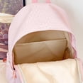 thumbnail image 7 of HJYCHN Toddler Backpack Plaid Bow Design Large Capacity Daypack for Kids Boys Girls School Travel Kids School Backpack Pink One Size, 7 of 7