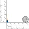 thumbnail image 6 of Gem Stone King 14K Yellow Gold London Blue Topaz Pendant Necklace | 1.98 Cttw | Gemstone November Birthstone | Emerald Cut 8X6MM | Gold Necklace for Women | With 18 inch Gold Chain, 6 of 6