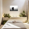thumbnail image 4 of ZHONGYUTONG Zen Stone Wall Art Black and White Zen Canvas Picture Spa Stones Print Bathroom Spa Room Yoga Meditation Living Room Wall Decor Frame (28" x 42"), 4 of 6
