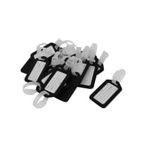 Unique Bargains Baggage Backpack Address Message Luggage Holder Tag Plastic 20Pcs