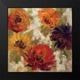 thumbnail image 2 of Vassileva, Silvia 12x12 Black Modern Framed Museum Art Print Titled - Fiery Dahlias II, 2 of 5