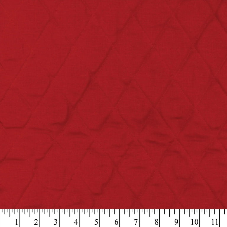 David Textiles 42 Cotton Double-Faced Quilt Solid Fabric By the Yard, Red  
