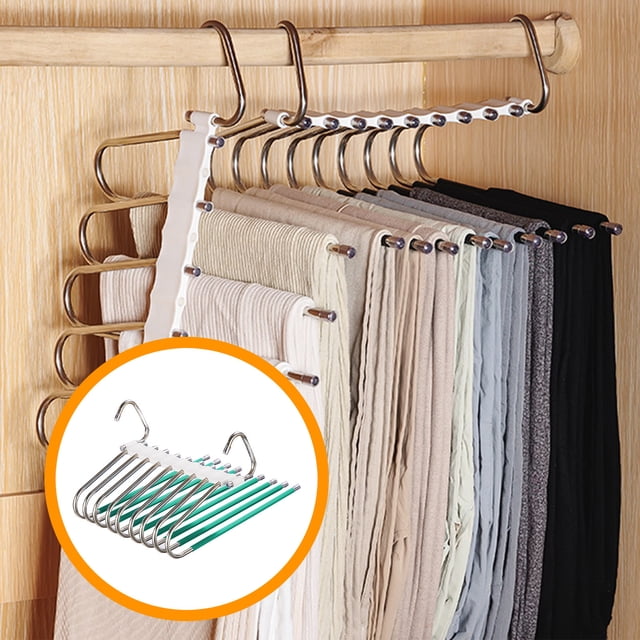 Xihbxyly Ofertas Relámpago de Hoy Prime Por Hora Persistence Of Acero Inoxidable Pantalones, Pinza para Pantalones, Multifuncional, Antideslizante, Varias Capas, No Deja Marcas