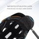 thumbnail image 3 of Monstrate Casco de bicicleta para niños con protector solar Cascos para niños Ciclismo Scooter Patinaje sobre ruedas Gorras Sombrero Niños Cadenas y protecciones para puertas de seguridad rojo naranja, 3 of 6