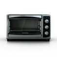 BLACK+DECKER 6Slice Toaster Oven, Black/Silver, TO1675B