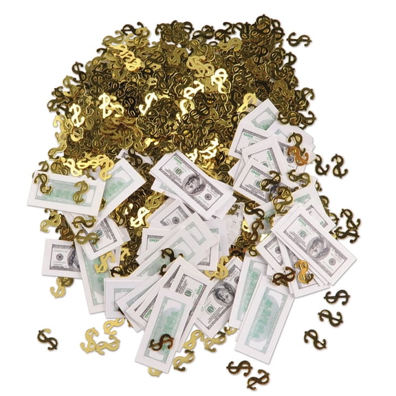 Big Bucks Print-Fetti Party Accessory (1 count) (.5 Oz/Pkg)