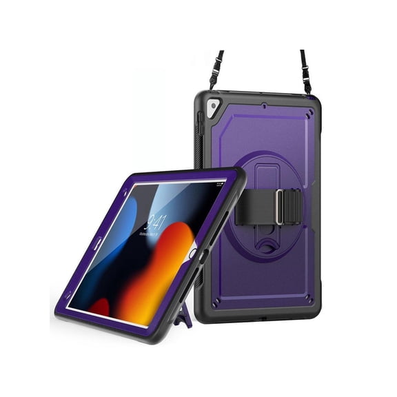 Case for iPad 10.2 inch 2021 2020 2019 9th 8th 7th Generation iPad Air 3 10.5 Pro 10.5 inch with Screen Protector, Foldable Stand, Pencil Holder, Shockproof Rugged Protective Cover