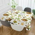 thumbnail image 4 of 54"x54" Clover and Gold Coins Rectangle TableclothSt. Patrick's Day Kitchen Decoration Dinner Rectangular Table Cover for Party Holiday Hotel BBQ-Machine Washable, 4 of 7