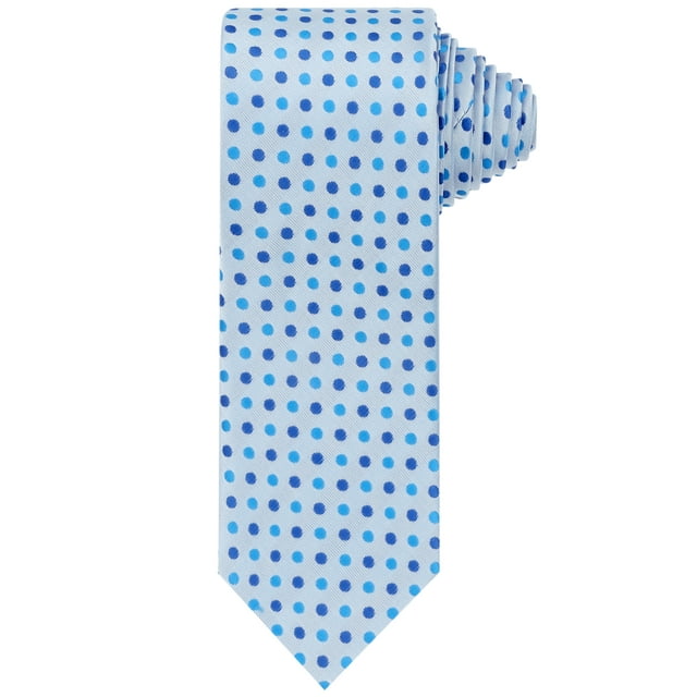 CORBATA DE PUNTOS PARA HOMBRE INSPIRE CHIC, CORBATA AUTOATADA DE 3.1" DE ANCHO, CORBATA DE SATÉN PARA BODA, CLÁSICO AZUL PASTEL, TALLA ÚNICA