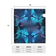 thumbnail image 5 of Lsque Futuristic Blue Light Wolf Mailbox Cover Standard Size ,Magnetic Mailbox Covers Post Wraps Letter Box Cover -21x18 in, 5 of 9