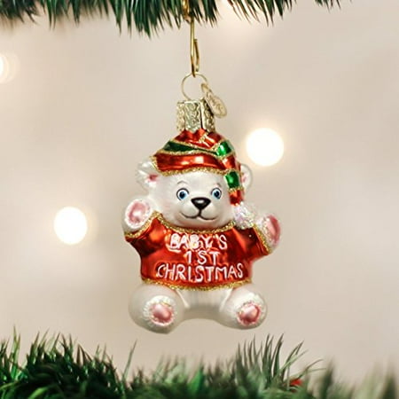 - Old World Christmas 1st Baby's Glass Blown Ornament