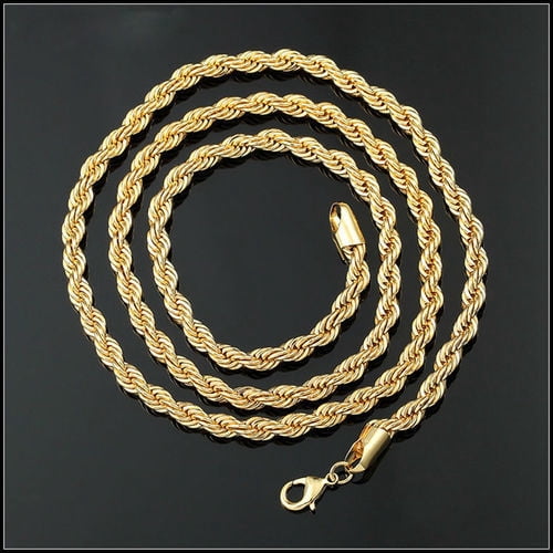 14k Gold Filled Yellow 6MM Rope Chain 
