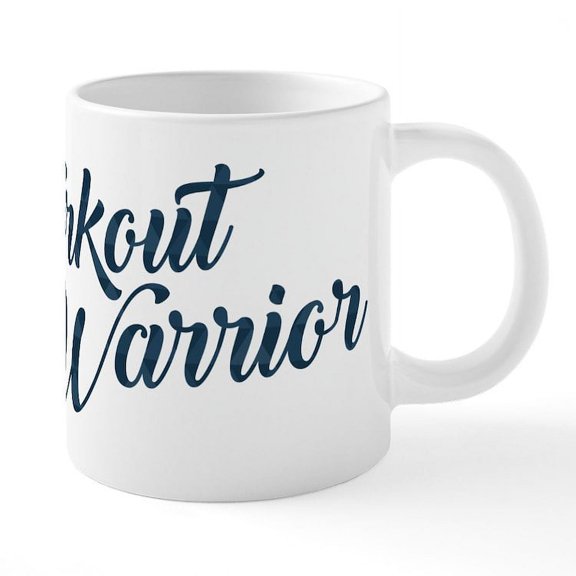 CafePress - Workout Warrior - 20 Oz White Ceramic Mega Mug