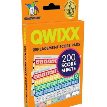 Gamewright Qwixx Replacement Score Board Games 0.3 Pounds Cardboard
