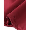 thumbnail image 5 of Agnes Orinda Women's Plus Size Hooded Anorak Jacket Utility Parka Zip Snap Drawstring Waist Windbreaker Coat with Pockets L Red, 5 of 6