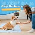 thumbnail image 3 of Dog Cooling Mat Breathable Cooling Pad for Dog Cats Washable Pet Cooling Mat for Indoor Outdoor Pets with Non-Slip Bottom Summer Heat Relief Portable Large, 40x28 inch, Blue, 3 of 8