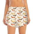 thumbnail image 4 of Lsque Dachshund Printed Women's Running Shorts with Liner Pockets,Elastic Quick Dry Workout Athletic Gym Yoga Shorts,Womens High Waist Shorts-Large, 4 of 9