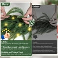 thumbnail image 5 of 6FT Christmas Norfolk Pine Garland with Led Lights, Real Touch Faux Green Garlands, Winter Artificial Greenery Garland for Mantle, Stairs, Table, Fireplace, Indoor & Outdoor Christmas Decorations, 5 of 12