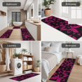 thumbnail image 5 of Black Pink Butterfly Pattern Kitchen Rugs Sets Of 3,Kitchen Runner Rugs Non Skid Washable,Decorative Kitchen Floor Mats for Kitchen,Sink,Laundry,17"x30"+ 17"x47" + 17"x59", 5 of 6