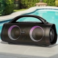 thumbnail image 3 of General 100W Outdoor Speaker Bluetooth 5.3 with Stereo Sound, Rich Bass, 20 Hours Playtime, 10400mAh Power Bank, Mixed Color Party Light, IPX6 Portable Speaker for Camping, Beach, 3 of 15
