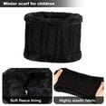 thumbnail image 4 of Bocaoying Kids Winter Warm Beanie Hat Scarf Gloves Set,3 in 1 Thermal Knitted Pom Bobble Hat Scarf Gloves Set for Girls Boys 3-8 Children Winter Warm Accessories Set for Outdoor Sports, 4 of 7